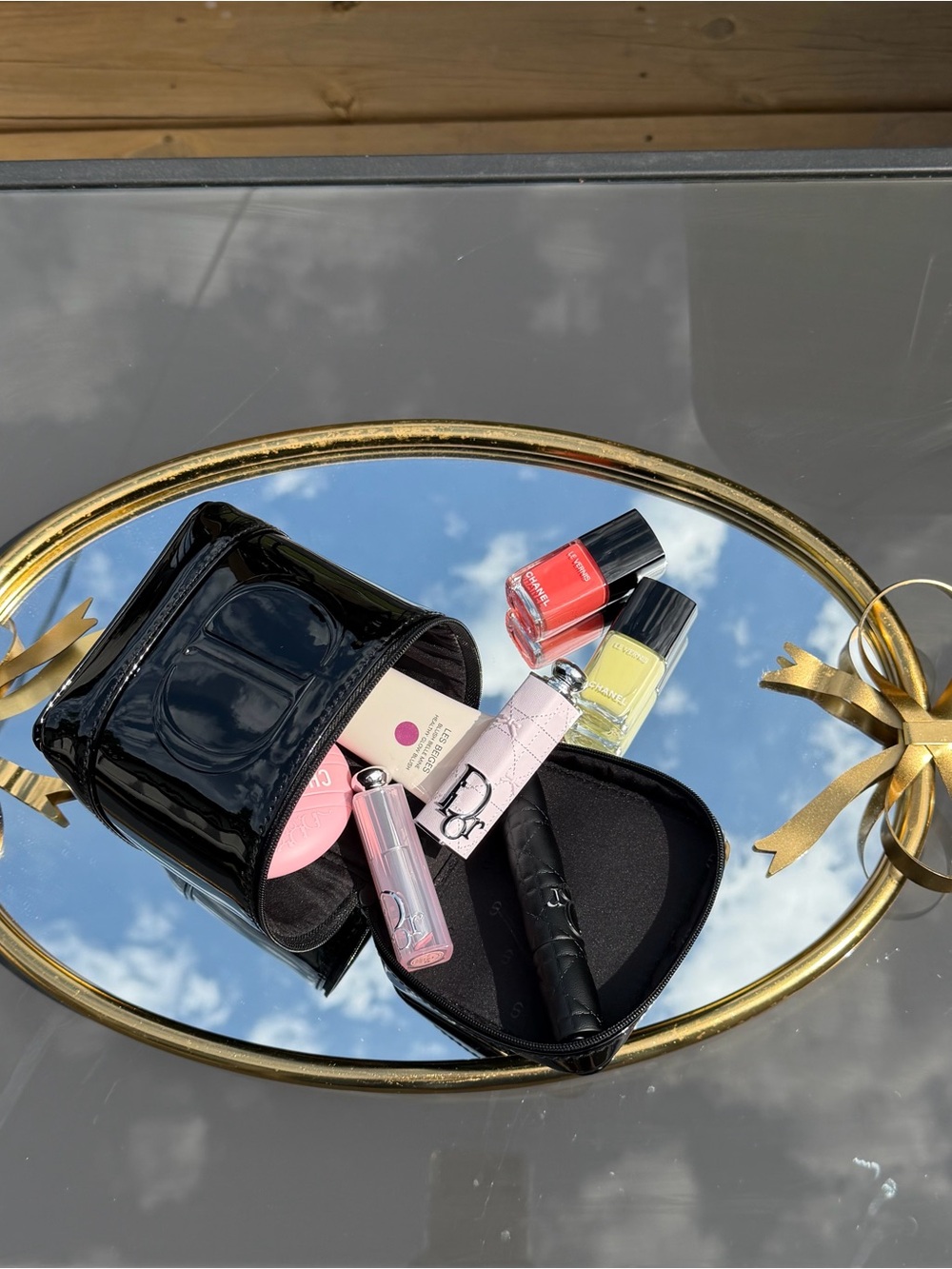 Dior Black Patent Leather Vanity Case - Picture 4 of 5